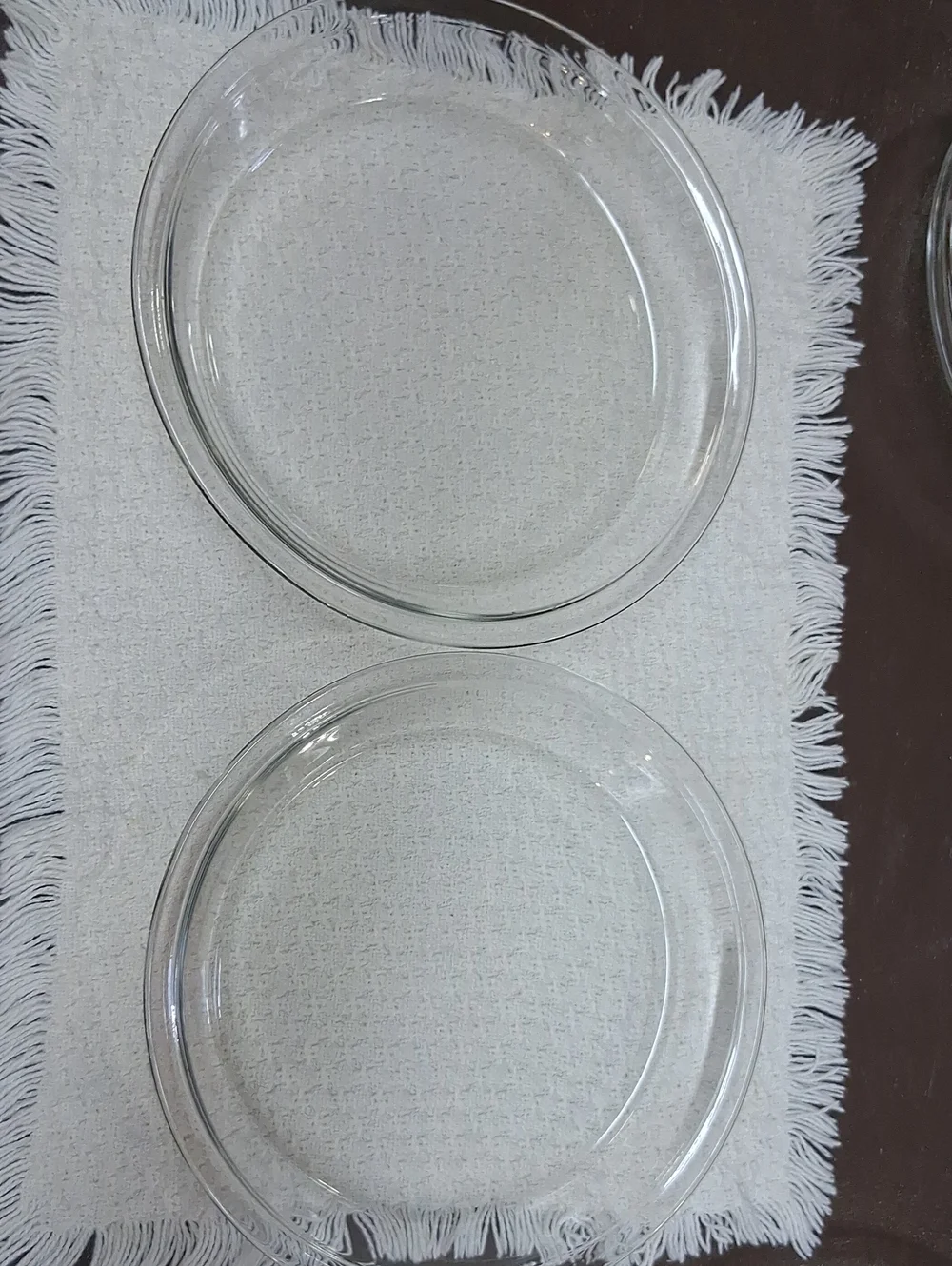 2 Glass‎ Pie Plate Baking Dish 9.5 Inch Pie Pan- Vintage Pyrex #209 Clear VGC